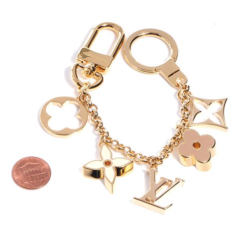 replica of louis vuitton fleur de monogram chain charm|LOUIS VUITTON Brass Enamel Fleur De Monogram Bag Charm Chain .